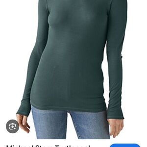 Michael Stars “GAIL” Turtleneck in Dark Ivy.